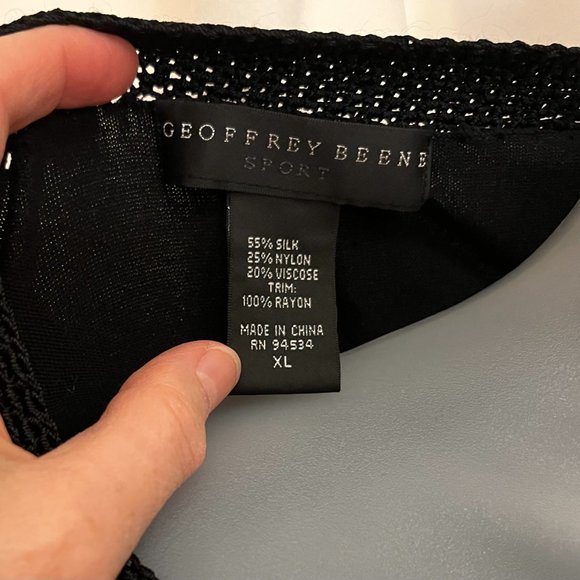 Geoffrey Beene black silk-blend top - Picture 3 of 3